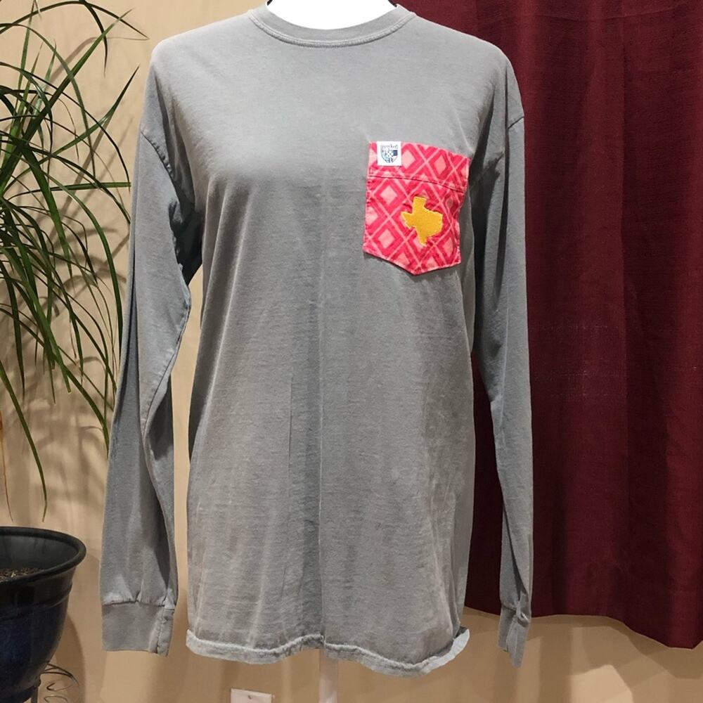 Frocket Gray Long Sleeve Oversized T Shirt size M
